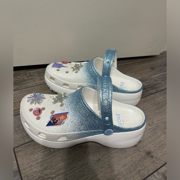 Disney Frozen Clogs mega Crush Crocs Women’s Size 10 - Picture 7 of 14